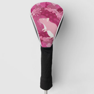Flower of life mouse golf head cover