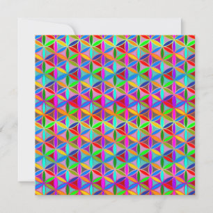 FLOWER OF LIFE - multi coloured gradients pattern