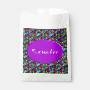 FLOWER OF LIFE - multi coloured gradients pattern Favour Bag