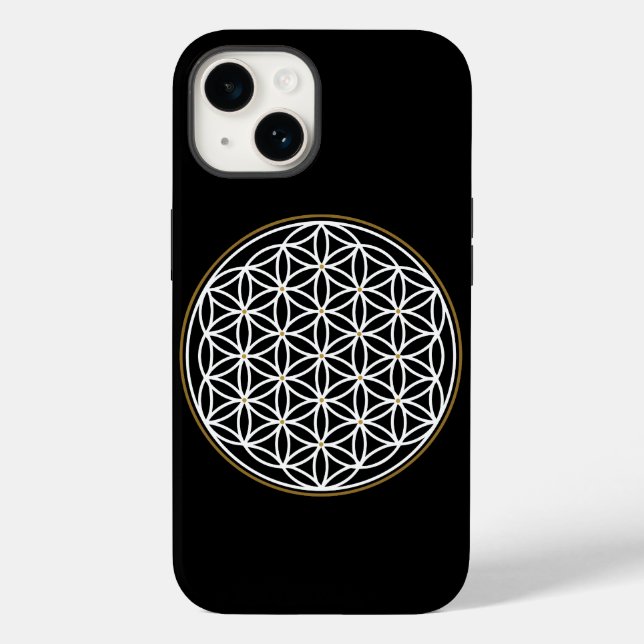 FLOWER OF LIFE MYSTICAL SYMBOL Case-Mate iPhone CASE (Back)