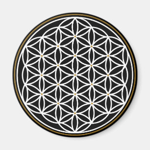FLOWER OF LIFE MYSTICAL SYMBOL MAGNET