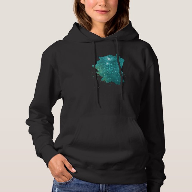 Flower Of Life Nested Tree Of Life Sacred Geometry Hoodie (Front)
