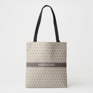 Flower of Life on Beige Tote Bag