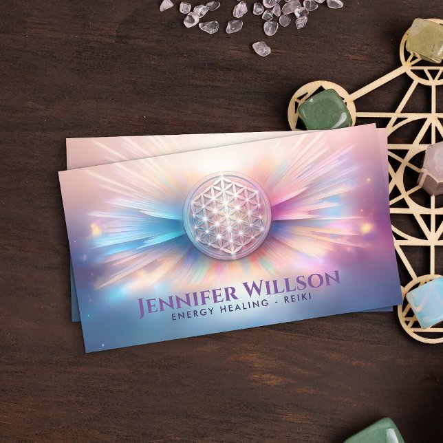 Flower of life Ornament - Cosmic Energy Flow Business Card (Creator Uploaded)