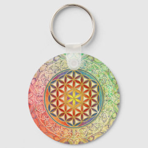 Flower of Life - Ornament I Key Ring