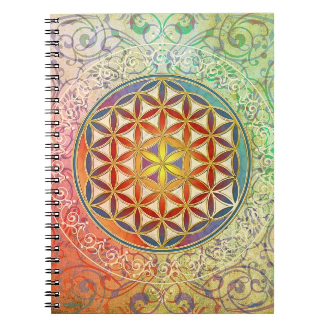 Flower of Life - Ornament I Notebook (Front)