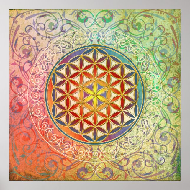 Flower of Life - Ornament I Poster (Front)