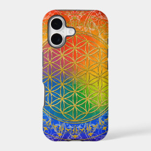 Flower of Life - Ornament Rainbow gold