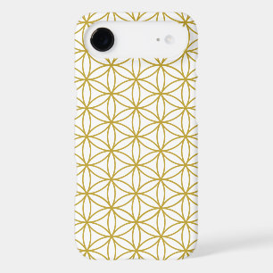 Flower of Life Pattern – Gold on White