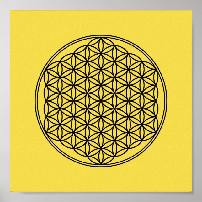 Flower of Life - pattern Poster (Front)