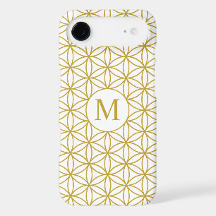 Flower of Life Ptn (Personalised) – Gold on White