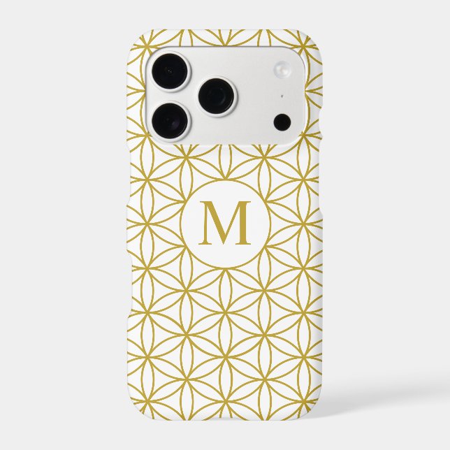 Flower of Life Ptn (Personalized) – Gold on White (Back)