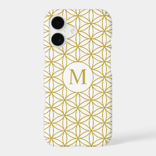 Flower of Life Ptn (Personalized) – Gold on White