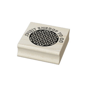 Flower Of Life - punched - spirit energy to go Rubber Stamp
