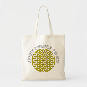 FLOWER OF LIFE - punched - SPIRIT ENERGY TO GO Tote Bag