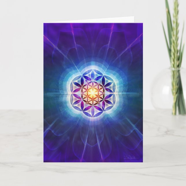 Flower of Life Rainbow Card (Front)