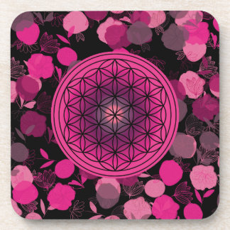 flower of life, sacred geometric,zen, chakra, coaster