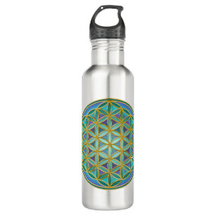 FLOWER OF LIFE - Sacred Geometrie Design 1 710 Ml Water Bottle