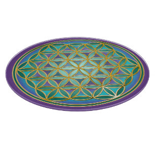 FLOWER OF LIFE - Sacred Geometrie Design 1 Cutting Board