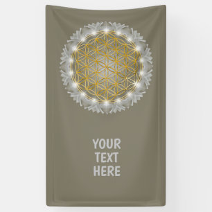 FLOWER OF LIFE - Sacred Geometrie Light 1 Banner