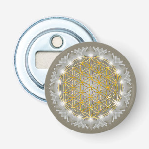 FLOWER OF LIFE - Sacred Geometrie Light 1 Bottle Opener