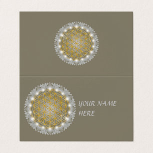 FLOWER OF LIFE - Sacred Geometrie Light 1 Business Card