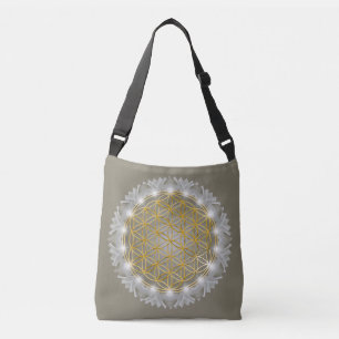 FLOWER OF LIFE - Sacred Geometrie Light 1 Crossbody Bag
