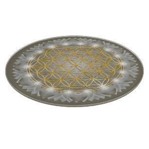 FLOWER OF LIFE - Sacred Geometrie Light 1 Cutting Board