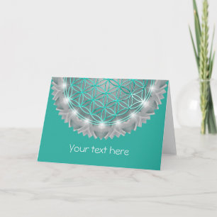 FLOWER OF LIFE - Sacred Geometrie Light 2 Card