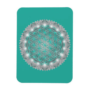 FLOWER OF LIFE - Sacred Geometrie Light 2 Magnet
