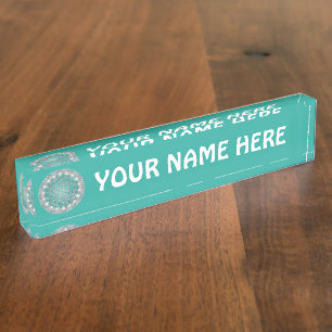 FLOWER OF LIFE - Sacred Geometrie Light 2 Nameplate