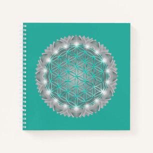 FLOWER OF LIFE - Sacred Geometrie Light 2 Notebook