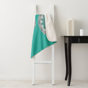 FLOWER OF LIFE - Sacred Geometrie Light 2 Sherpa Blanket