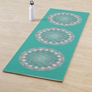 FLOWER OF LIFE - Sacred Geometrie Light 2 Yoga Mat