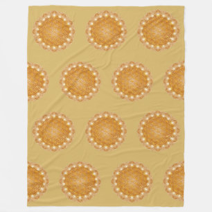 FLOWER OF LIFE - Sacred Geometrie Light 3 Fleece Blanket