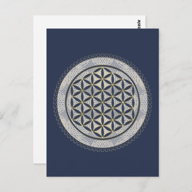 FLOWER OF LIFE - Sacred Geometrie Symbol Art 1 Postcard (Front/Back)