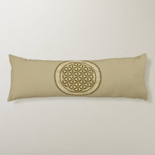 FLOWER OF LIFE - Sacred Geometrie Symbol Art 2 Body Cushion
