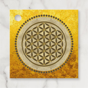 FLOWER OF LIFE - Sacred Geometrie Symbol Art 2 Favour Tags