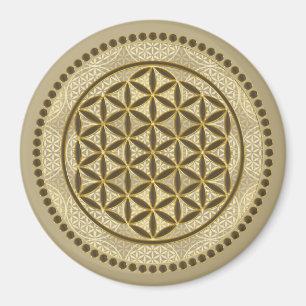 FLOWER OF LIFE - Sacred Geometrie Symbol Art 2 Magnet