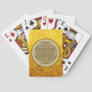 FLOWER OF LIFE - Sacred Geometrie Symbol Art 2 Playing Cards