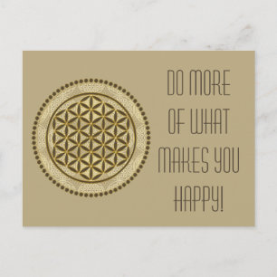 FLOWER OF LIFE - Sacred Geometrie Symbol Art 2 Postcard