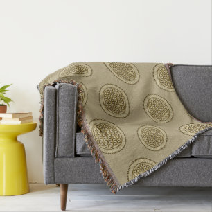 FLOWER OF LIFE - Sacred Geometrie Symbol Art 2 Throw Blanket