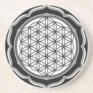 Flower of life, Sacred Geometry, Healing Symbol Coaster