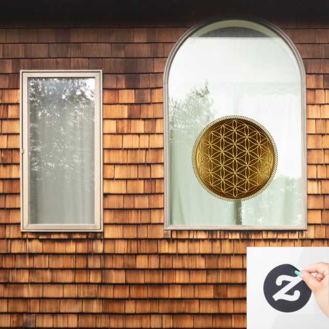 FLOWER OF LIFE - Sacred Geometry Medaillon 1 (Home Window)