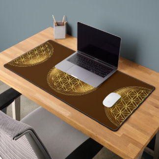 FLOWER OF LIFE - Sacred Geometry Medaillon 1 Desk Mat