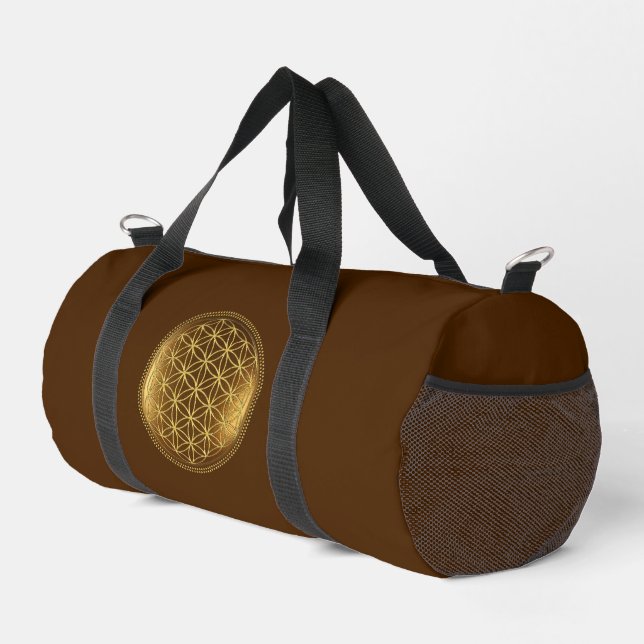 FLOWER OF LIFE - Sacred Geometry Medaillon 1 Duffle Bag (Right Corner)