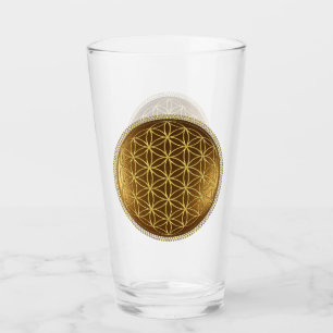 FLOWER OF LIFE - Sacred Geometry Medaillon 1 Glass