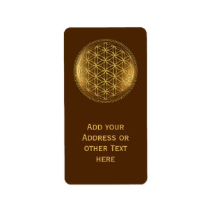 FLOWER OF LIFE - Sacred Geometry Medaillon 1 Label
