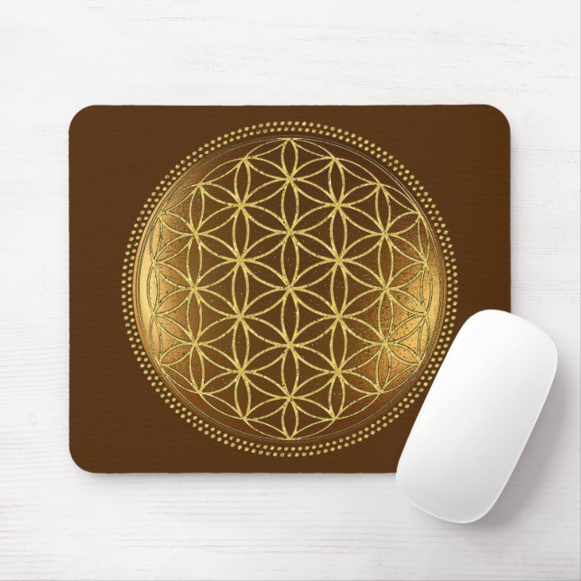 FLOWER OF LIFE - Sacred Geometry Medaillon 1 Mouse Pad (With Mouse)