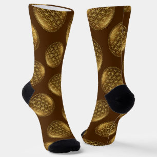 FLOWER OF LIFE - Sacred Geometry Medaillon 1 Socks